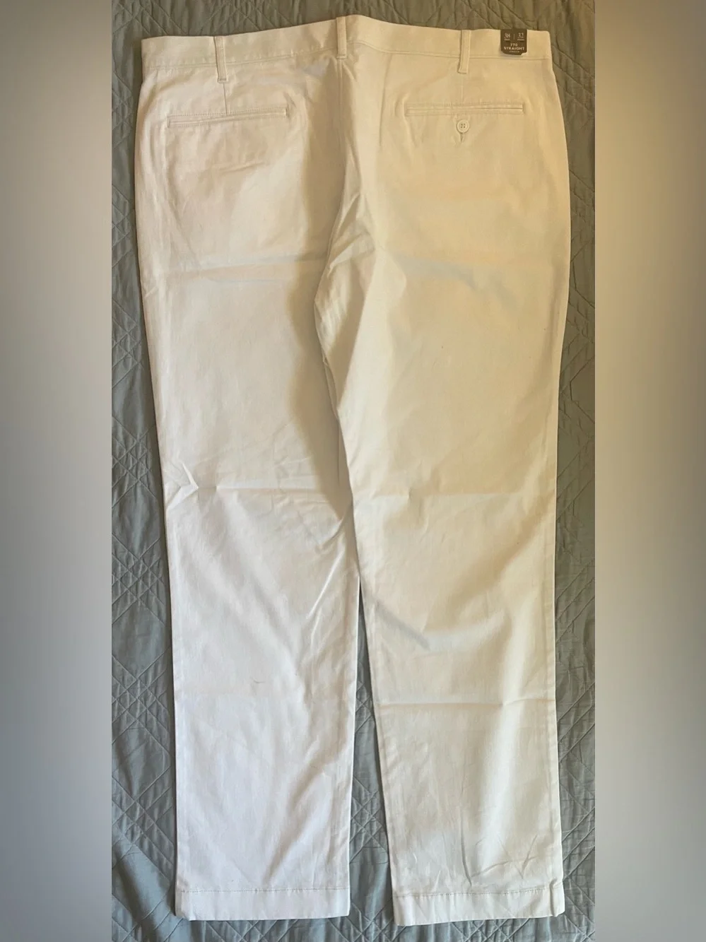 J. Crew 770M Straight-fit stretch chino pant in White Size 38 NWD $98 AR886